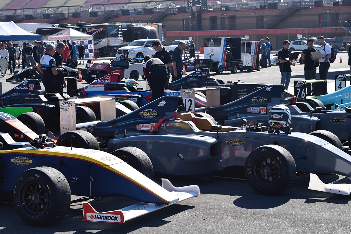 Parked F1 Cars