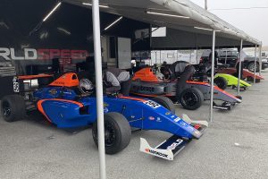 Parked F1 Cars