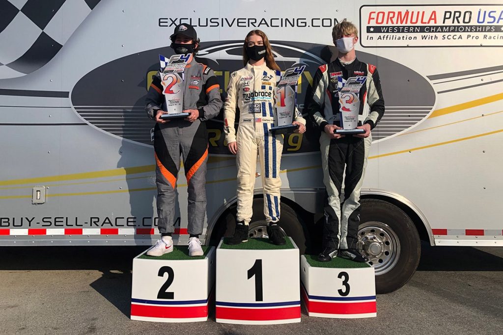 COURTNEY CRONE AND WILLIAM FERGUSON WIN F4 WHILE JAY HORAK IS ON TOP IN FR