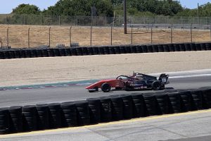 Red F1 Car on Race Track