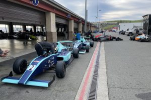 Parked F1 Cars