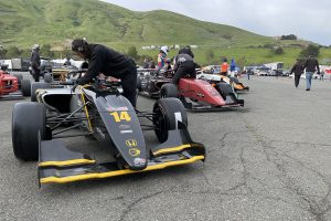 Parked F1 Cars