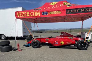 Parked Red F1 Car