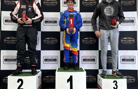 Formula Pro USA winner's podium