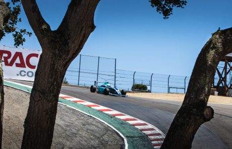 race car on the track