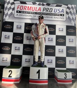 F3 winner on podium