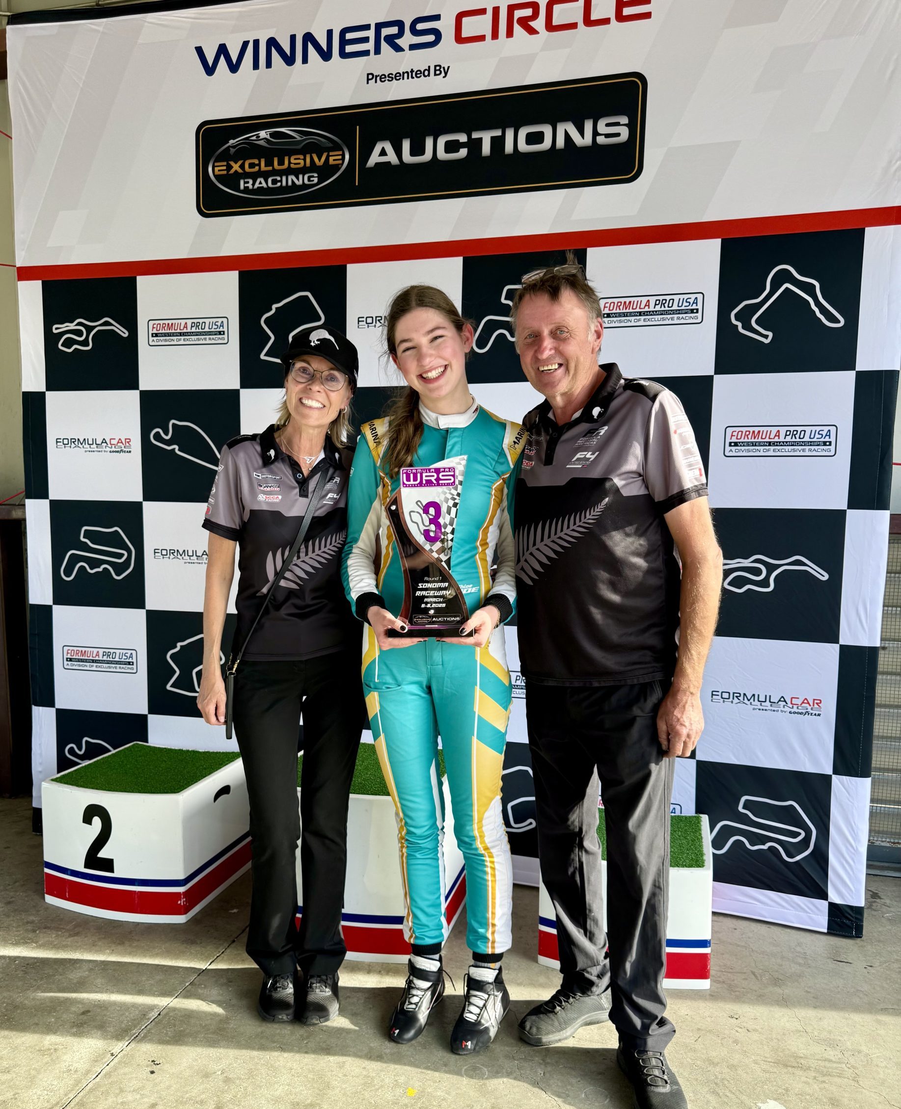 WRS driver with team