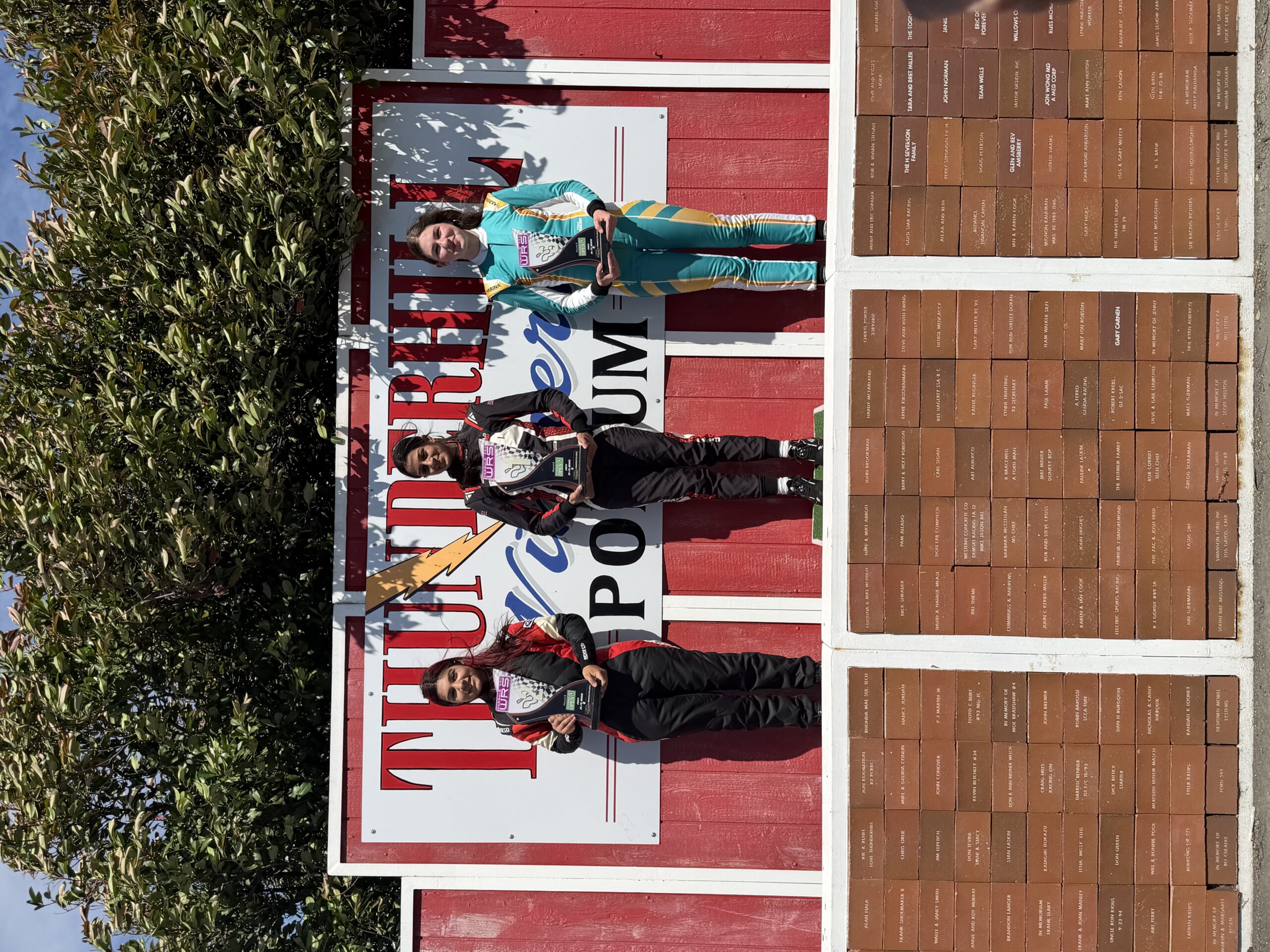 Women's Racing Series podium