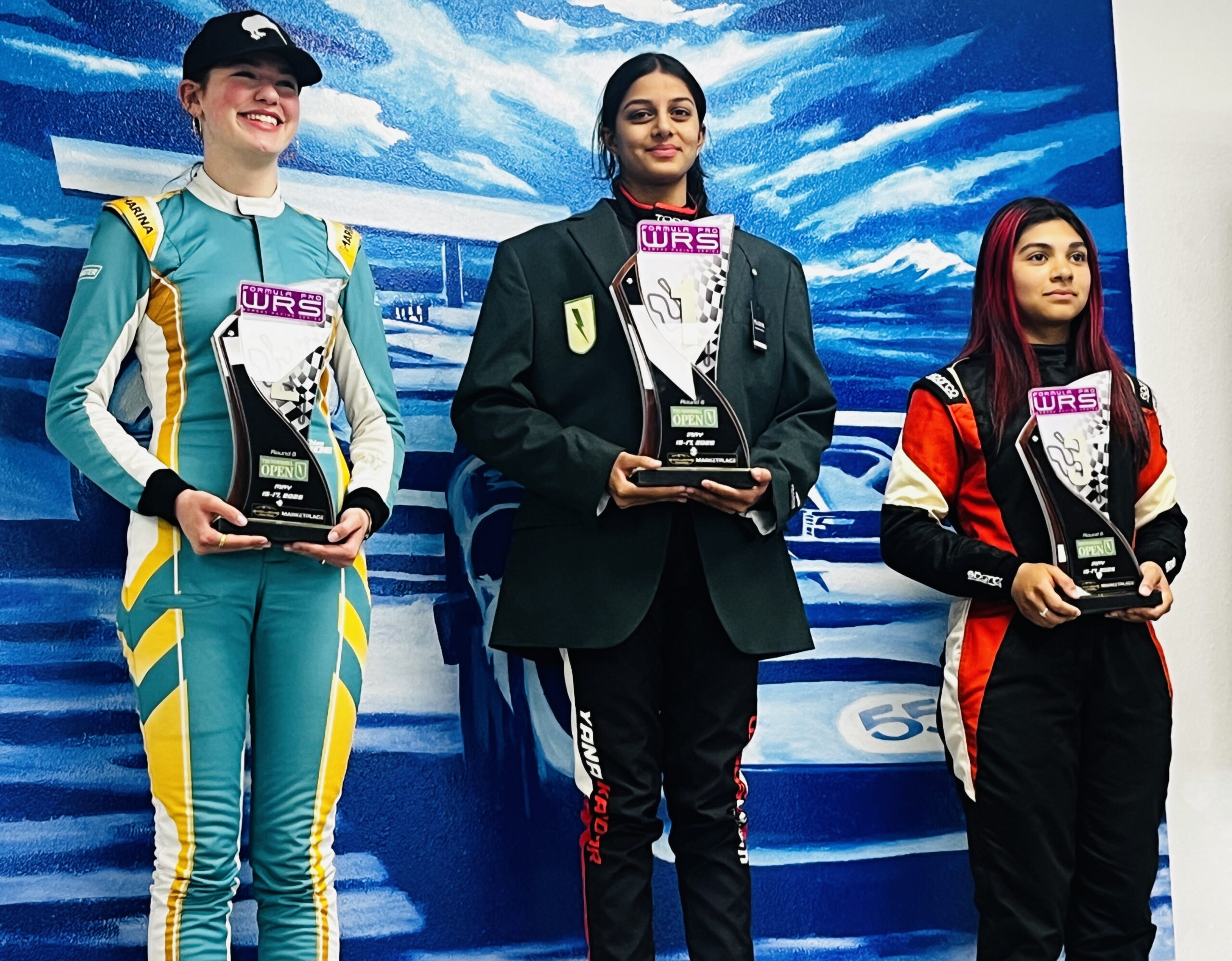 Women's Racing Series podium